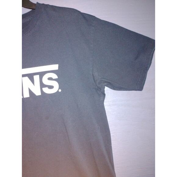 Vans Unisex Crew Neck Blue Lightly Used White Graphic Tee Shirt 100 Cotton - Picture 5 of 13